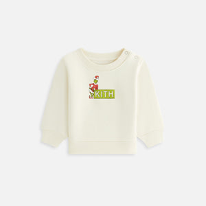 Kith Baby for The Grinch Classic Logo Crewneck - Sandrift