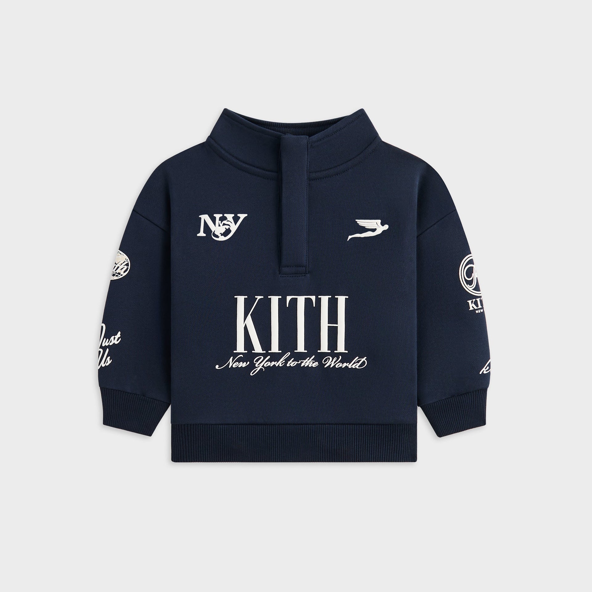 Kith Baby Logo Hunter Pullover - Nocturnal