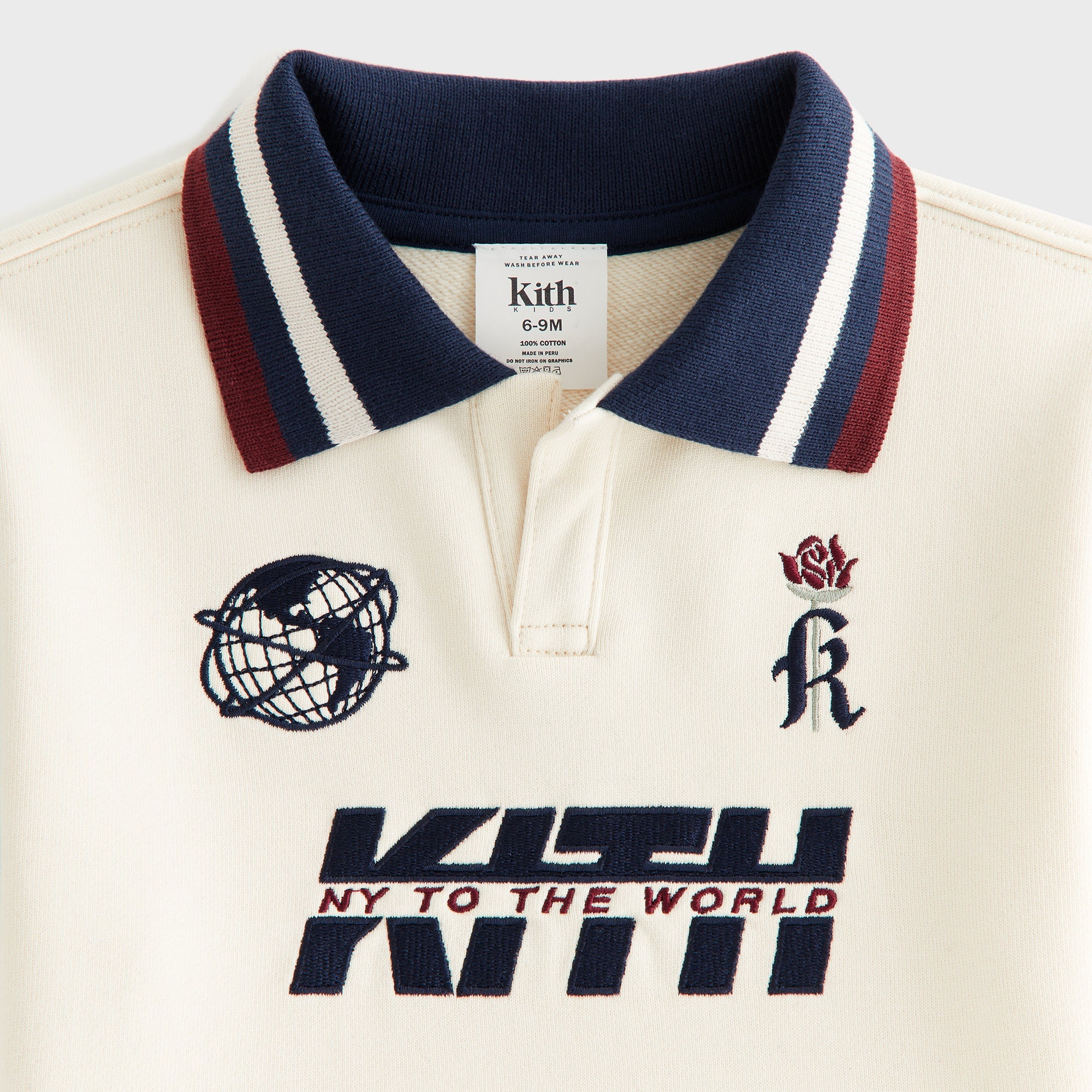 Kith Baby Collegiate Nelson Collared Pullover - Muslin – Kith Europe