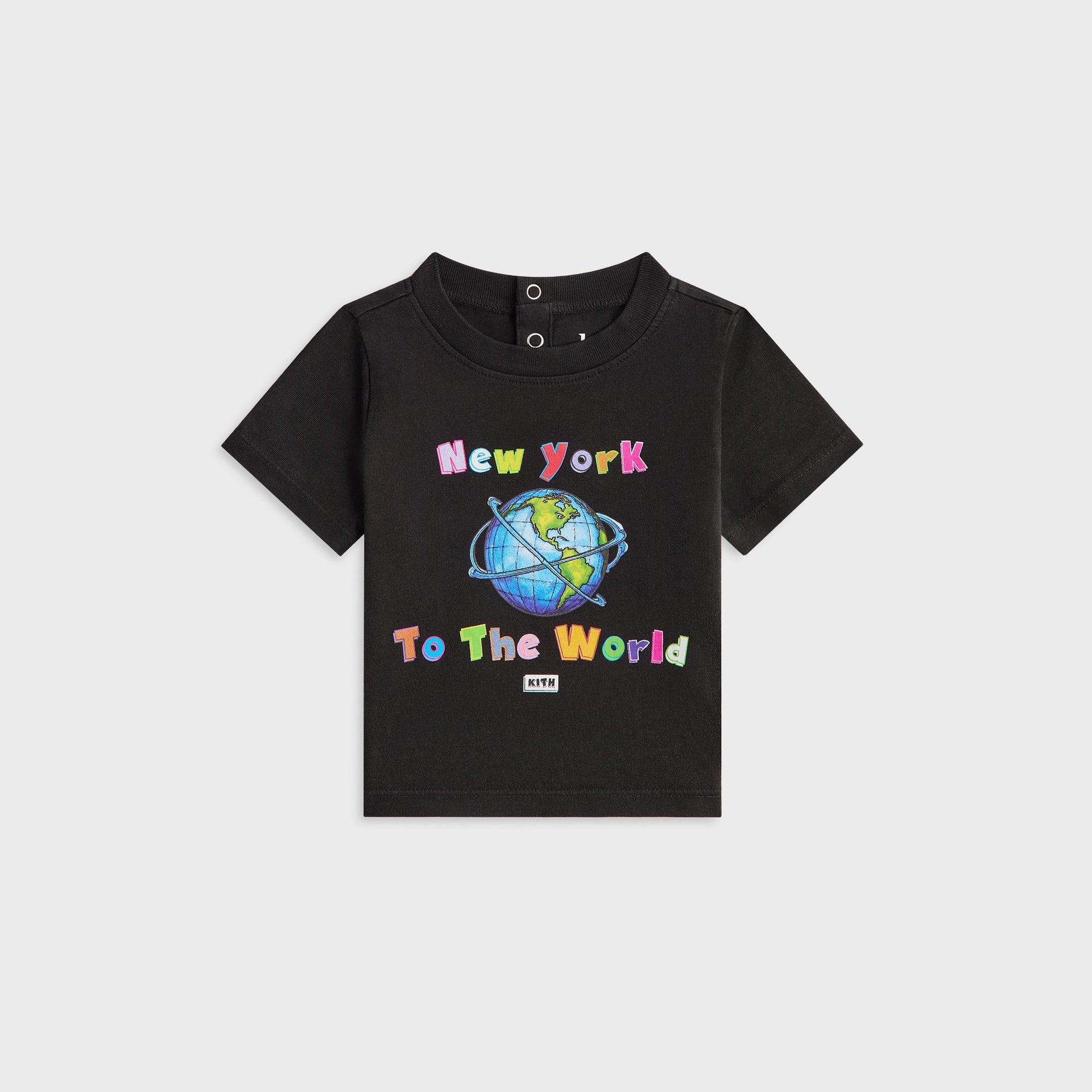 Kith Baby New York to the World Vintage Tee - Black