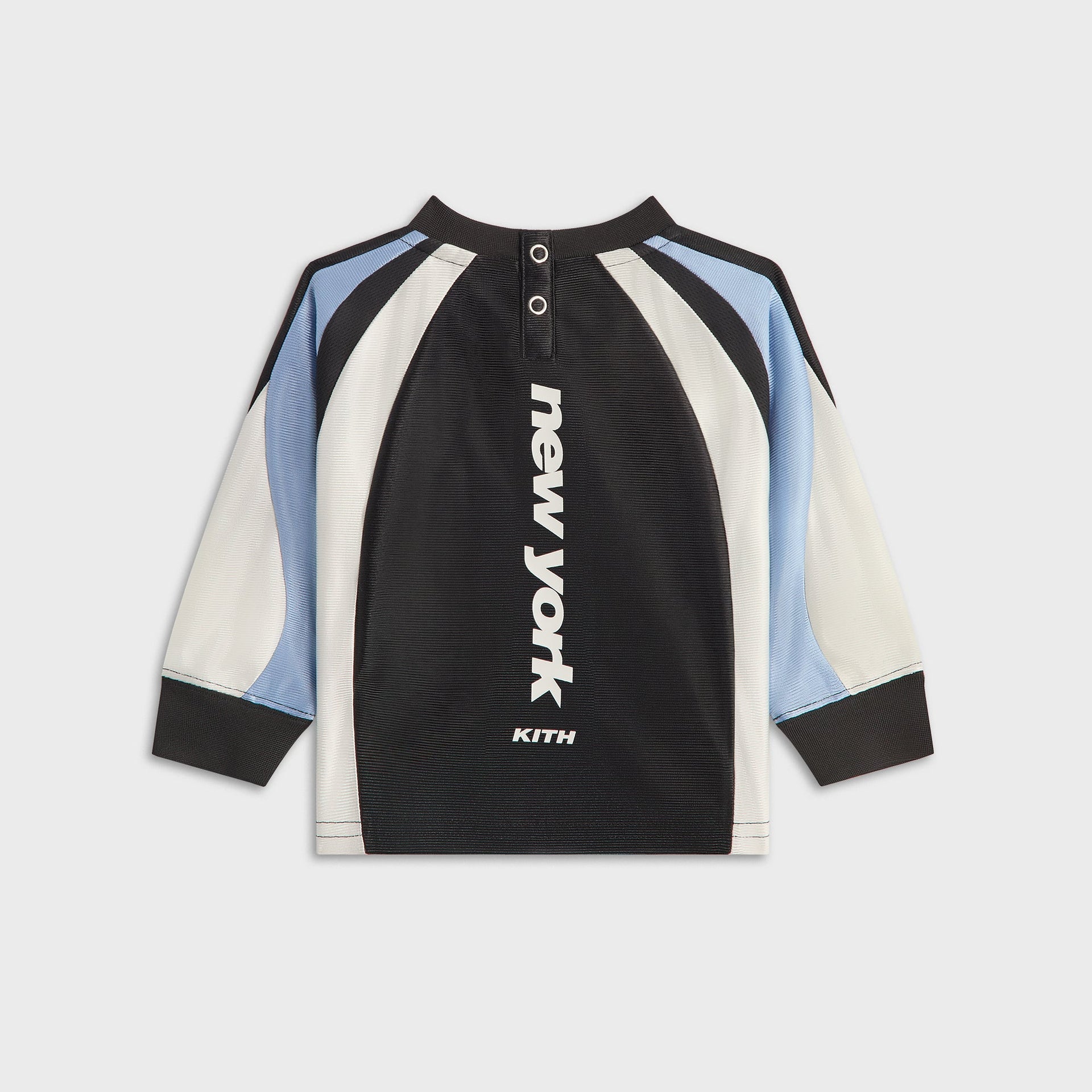 Kith Baby Blocked Ridley Tech Long Sleeve Tee - Nassau