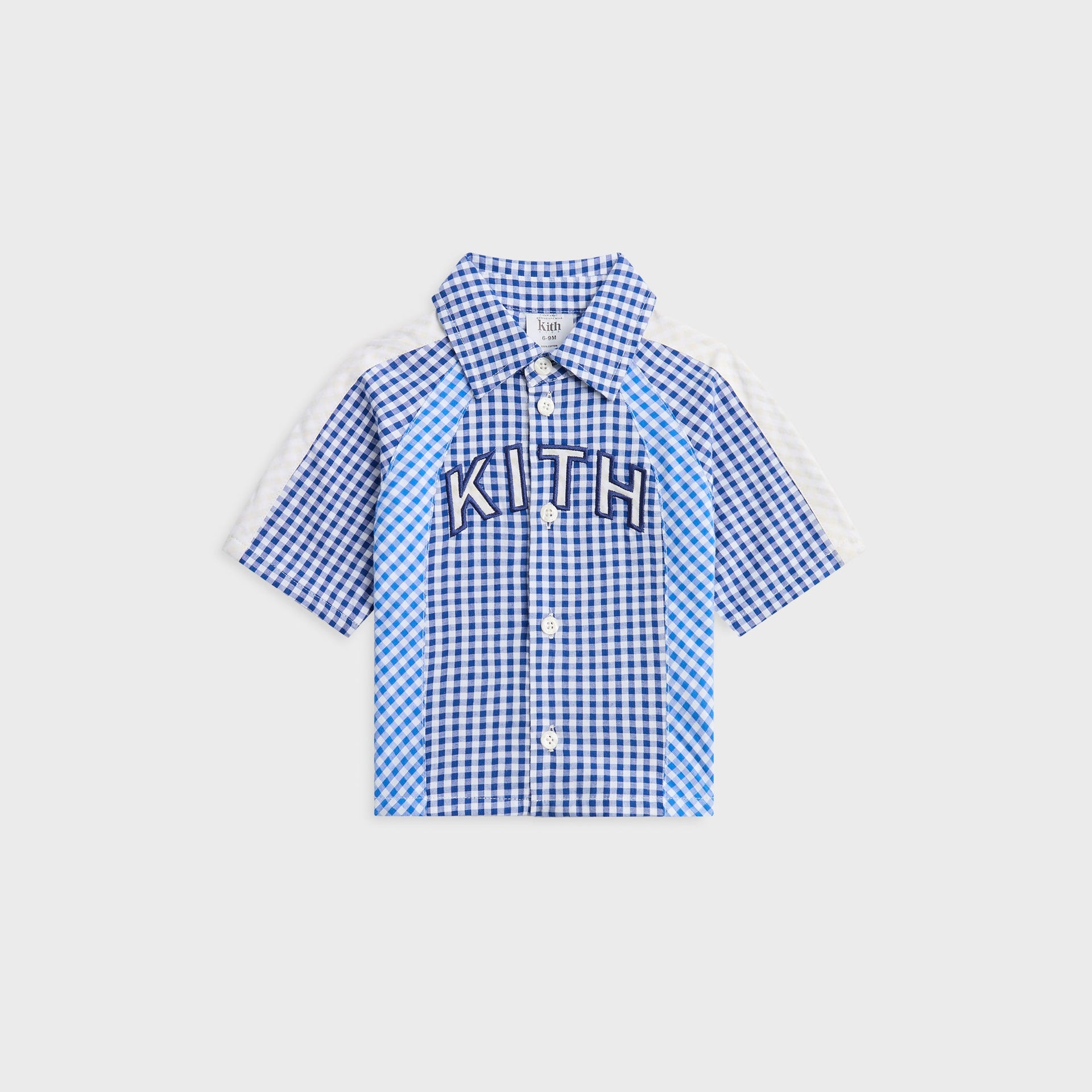 Kith Baby Color-Blocked Gingham Apollo Shirt - Layer