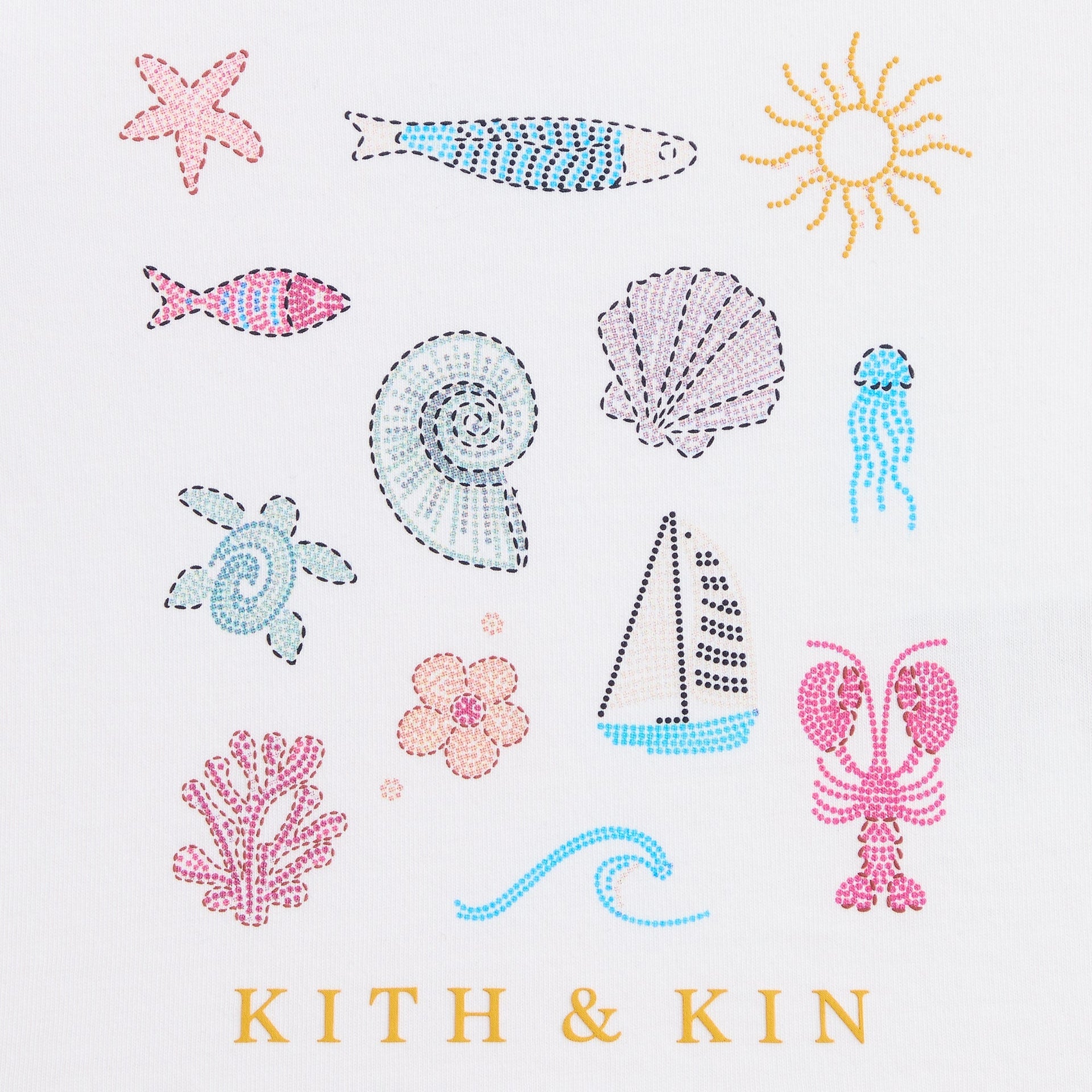 Kith Baby Kith & Kin Beach Tee - White - PH