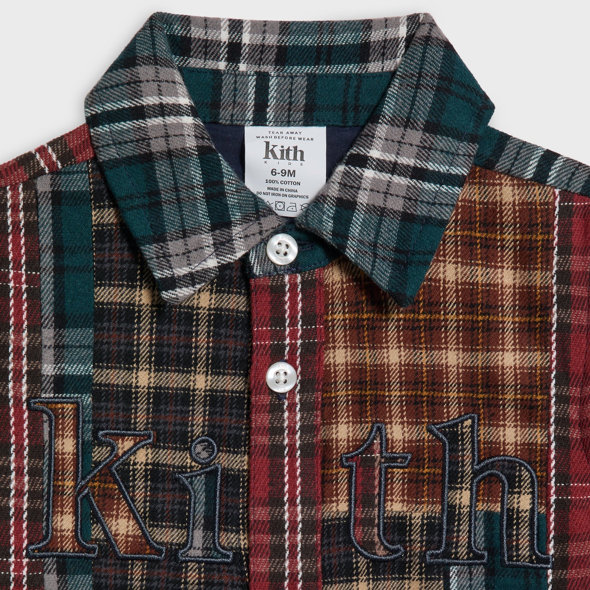Kith Baby Patchwork Plaid Apollo Shirt - Chest - PH