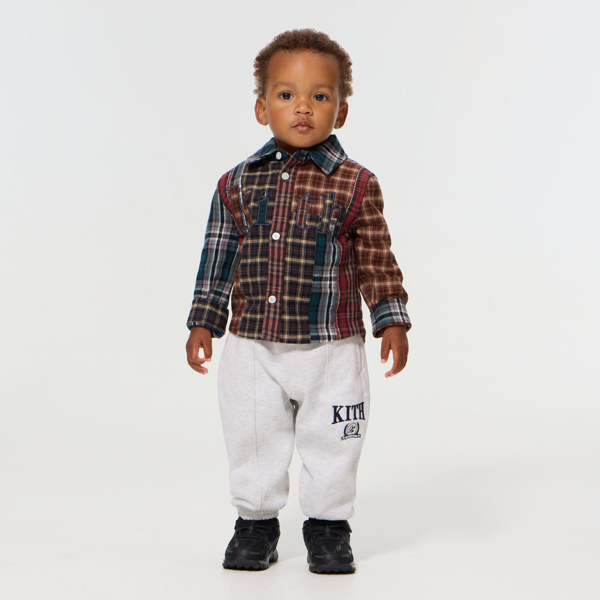 Kith Baby Patchwork Plaid Apollo Shirt - Chest