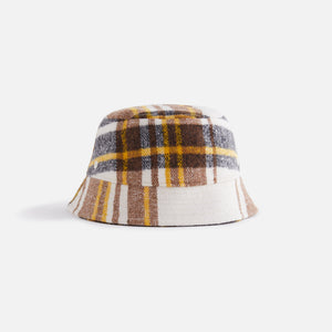 Kith Baby Plaid Bucket Hat - Sandrift