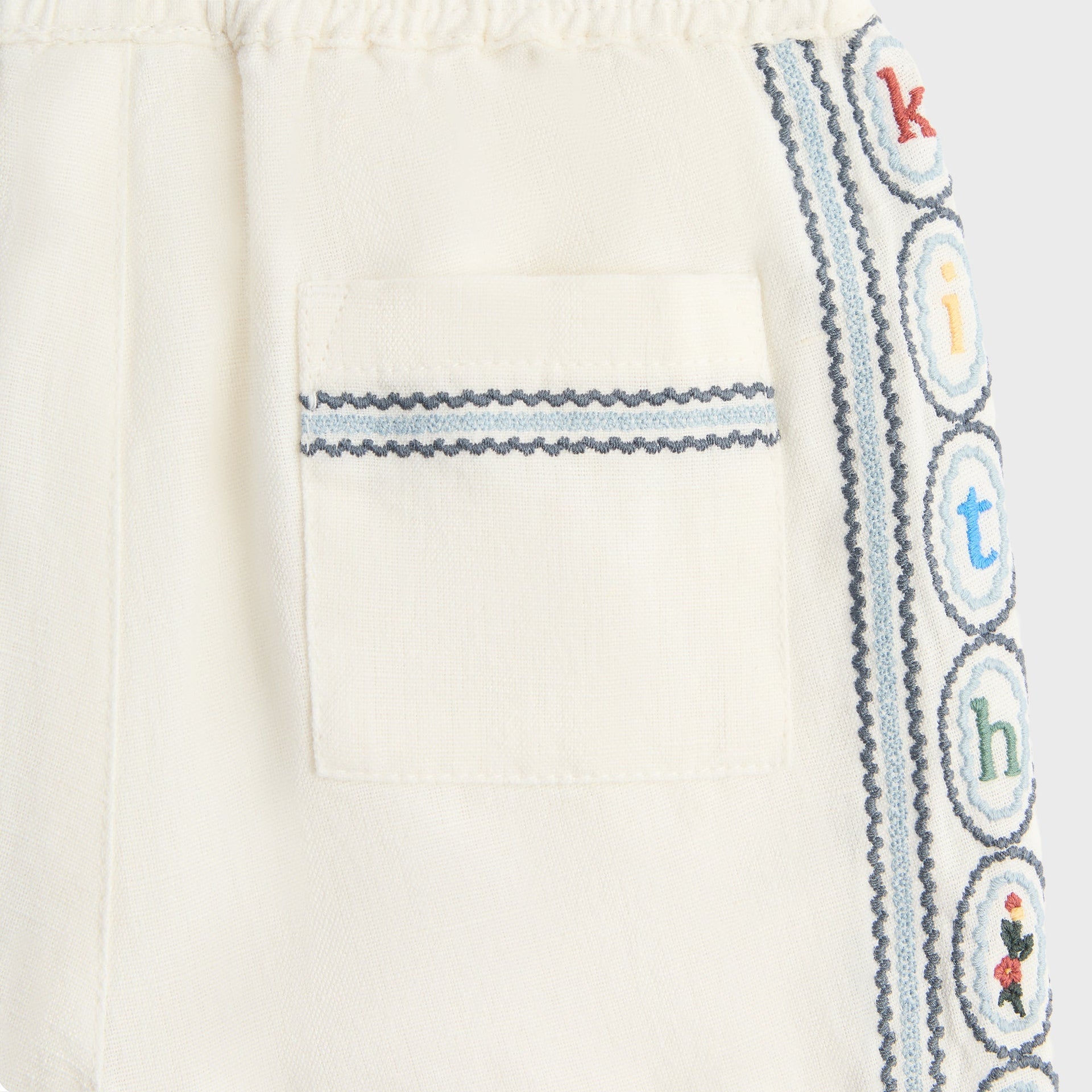 Kith Baby Novelty Embroidered Thompson Short - Silk