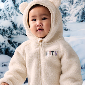 Kith Baby New York to the World Sherpa Coverall - Silk