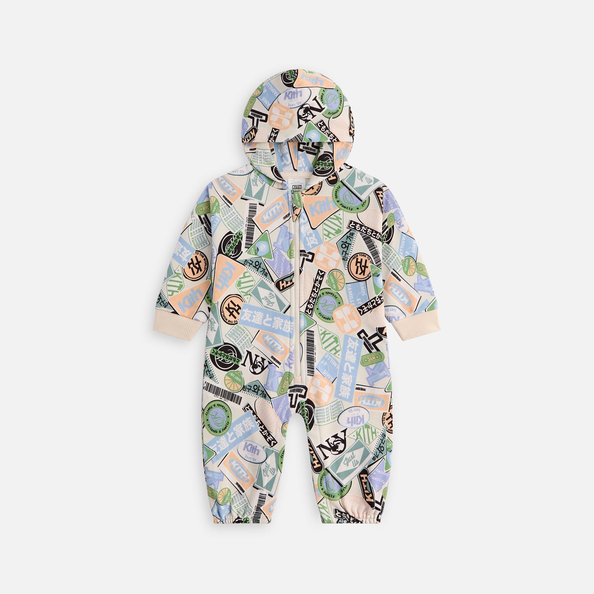 Kith Baby Friends and Family Nelson Coverall - Sandrift