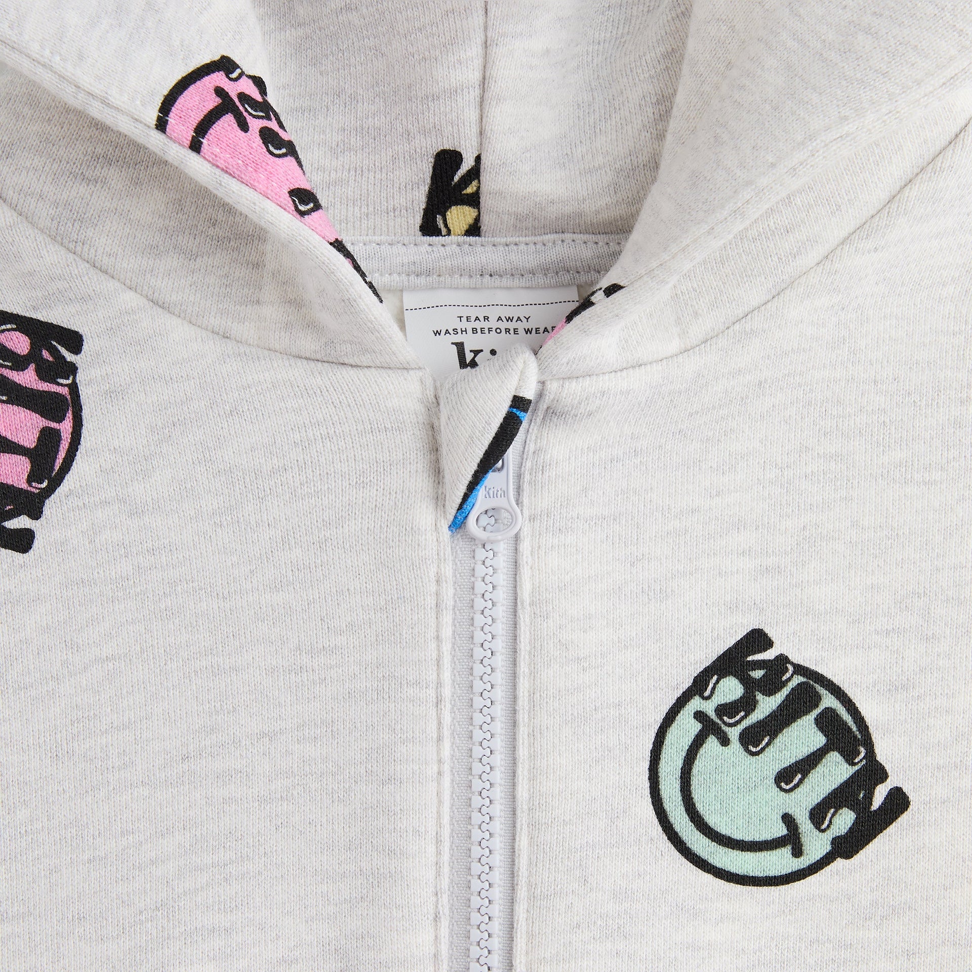 Kith Baby Cheeky Gumball Nelson Coverall - Light Heather Grey