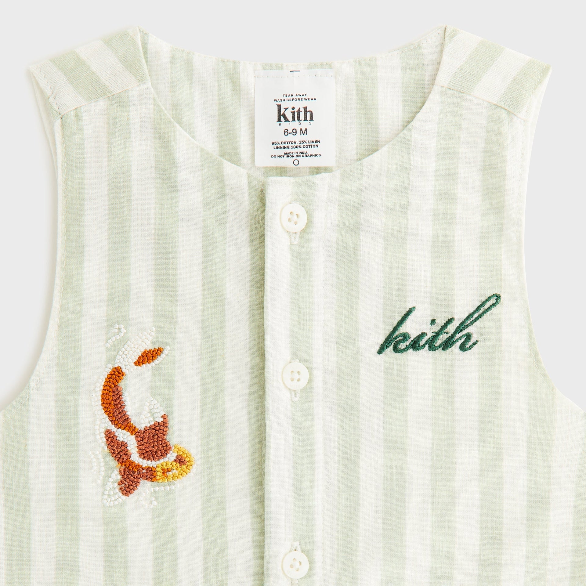 Kith Baby Embroidered Odin Shortall Set - Sage - PH