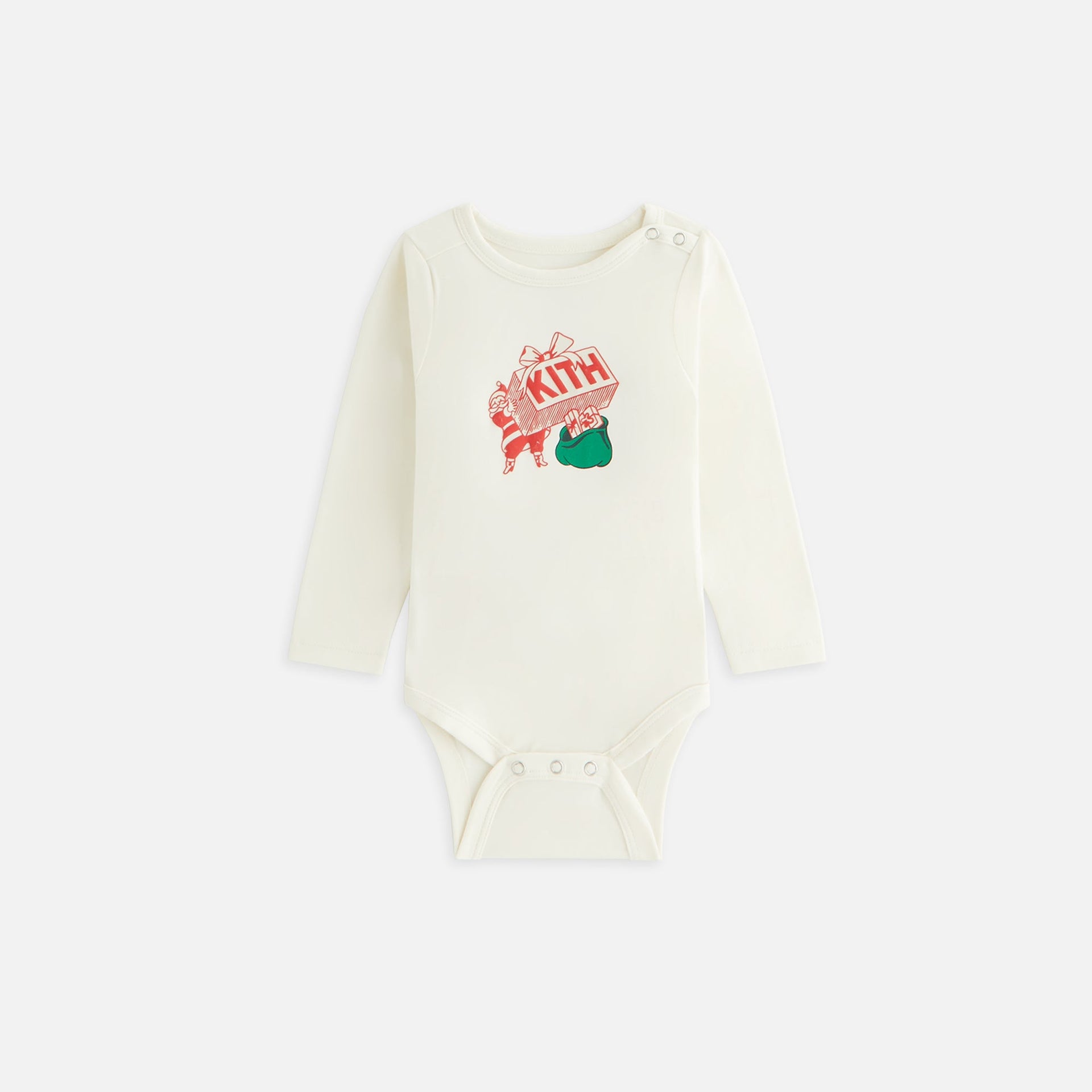 Kithmas Baby Comic Santa Gift Bodysuit - Sandrift