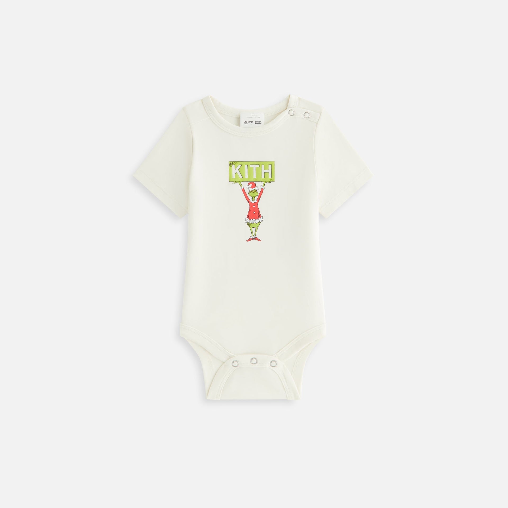 Kith Baby for The Grinch Classic Logo Bodysuit - Sandrift