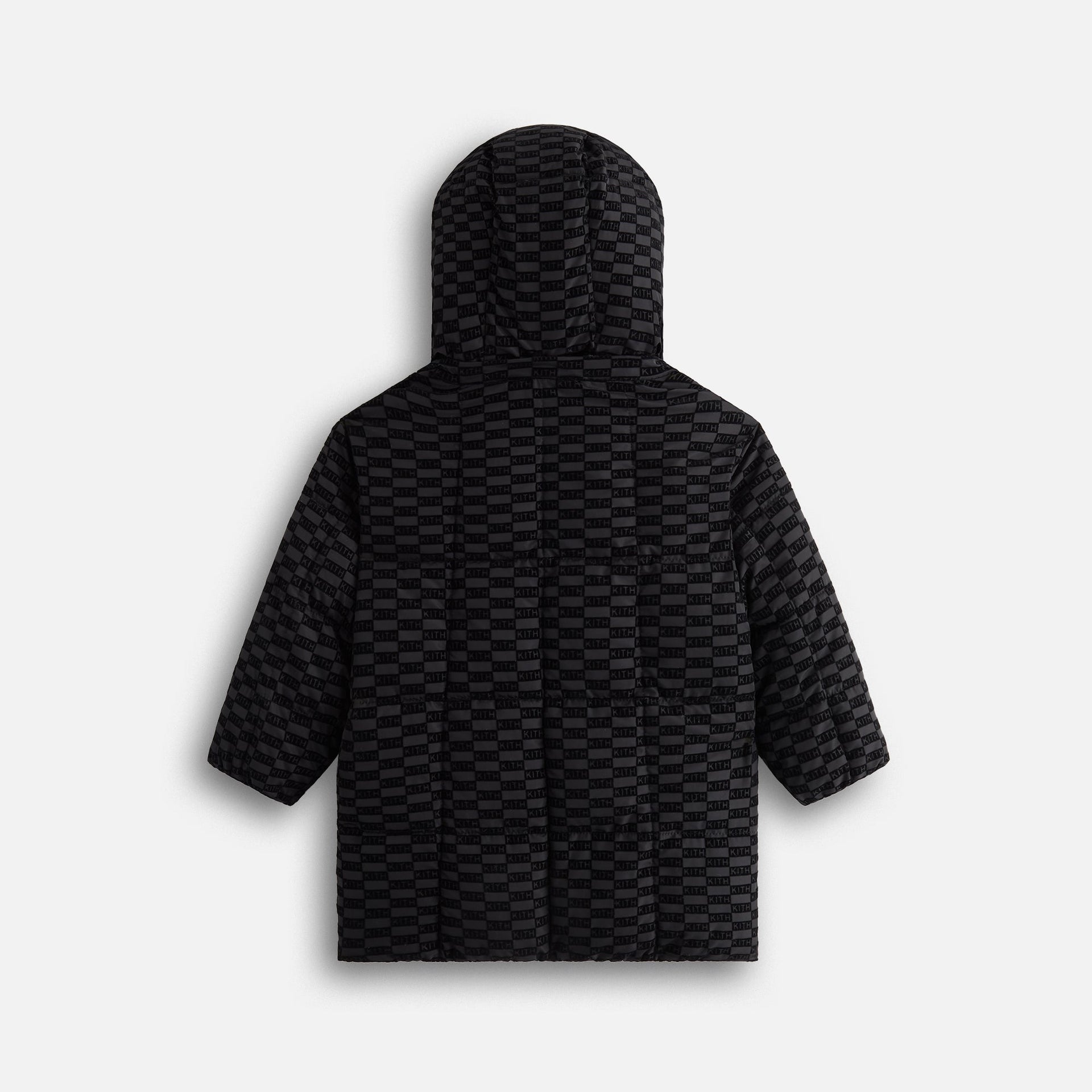 Kith Kids Flocked Puffer Coat - Black