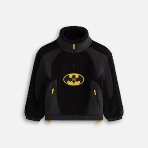 Batman | Kith Kids Quarter Zip Sherpa Jacket - Black