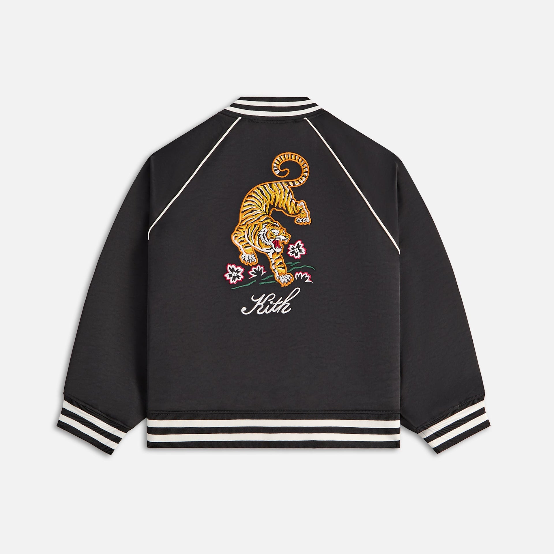 Kith Kids Satin Tiger Souvenir Jacket - Black