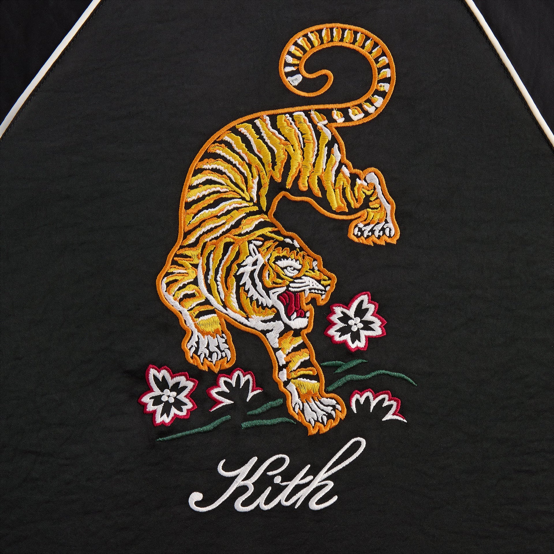 Kith Kids Satin Tiger Souvenir Jacket - Black