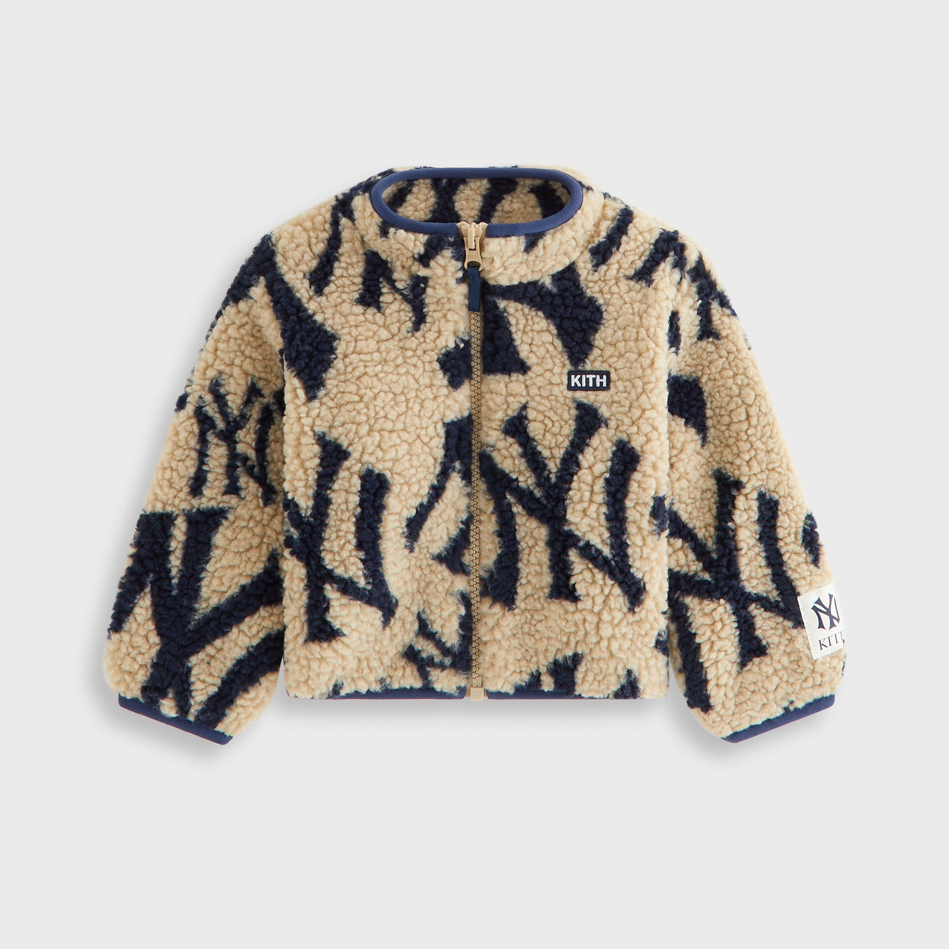 Kith Kids for the New York Yankees Lloyd Sherpa Jacket - Canvas