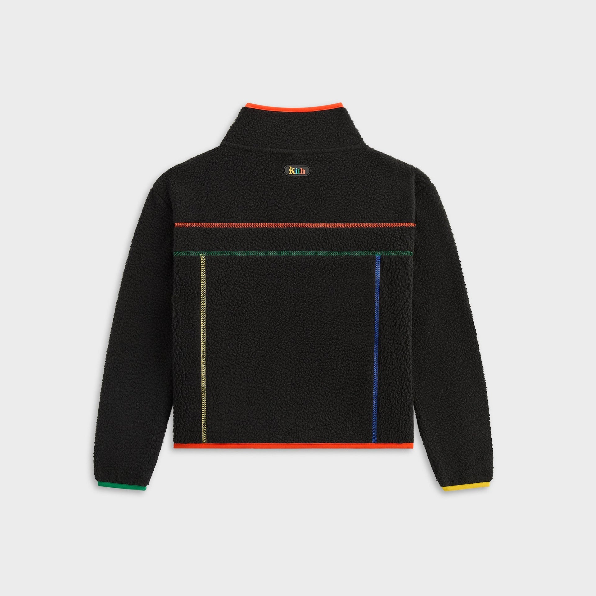 Kith Kids Color-Block Sherpa Antony Full Zip - Black