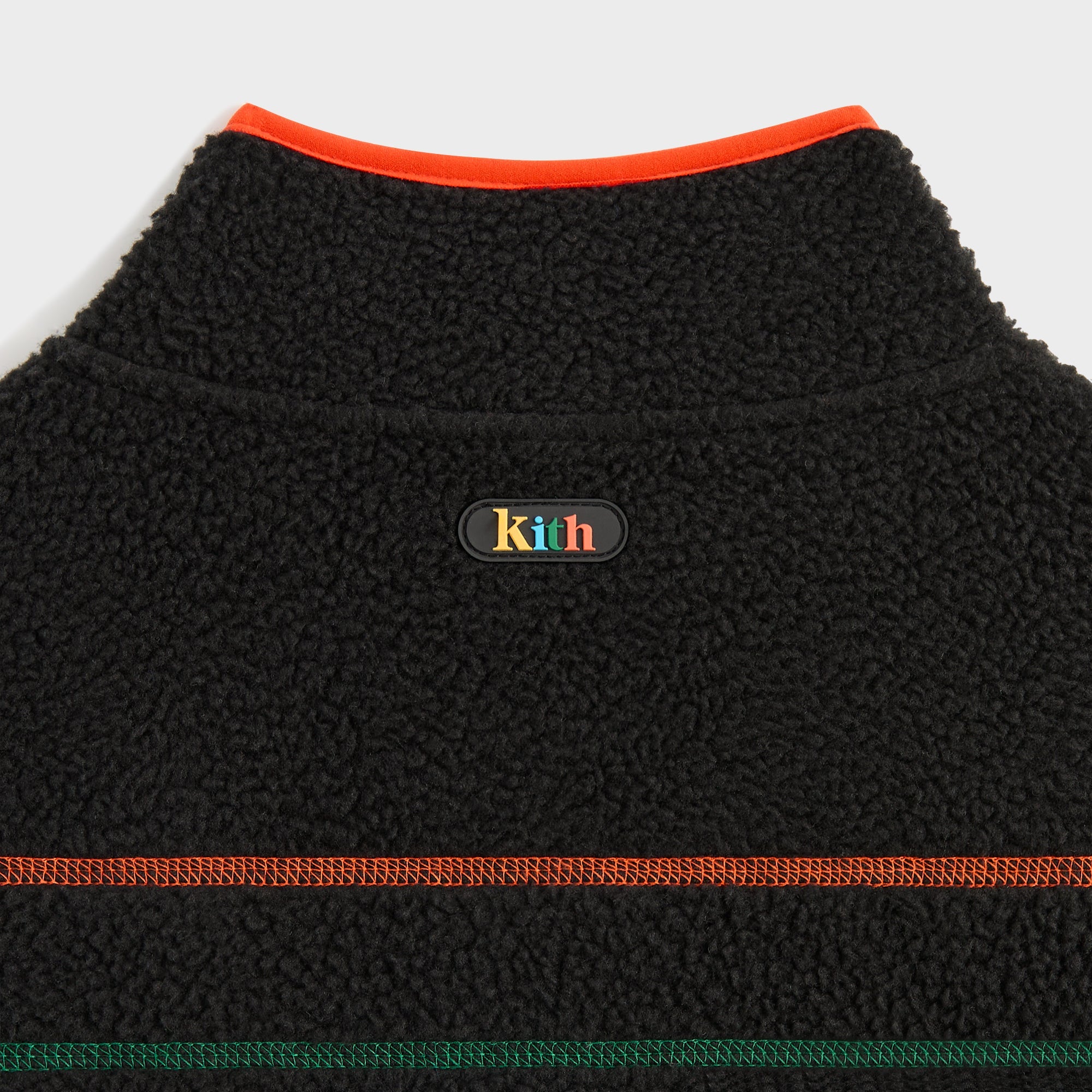 Kith Kids Color-Block Sherpa Antony Full Zip - Black – Kith Europe