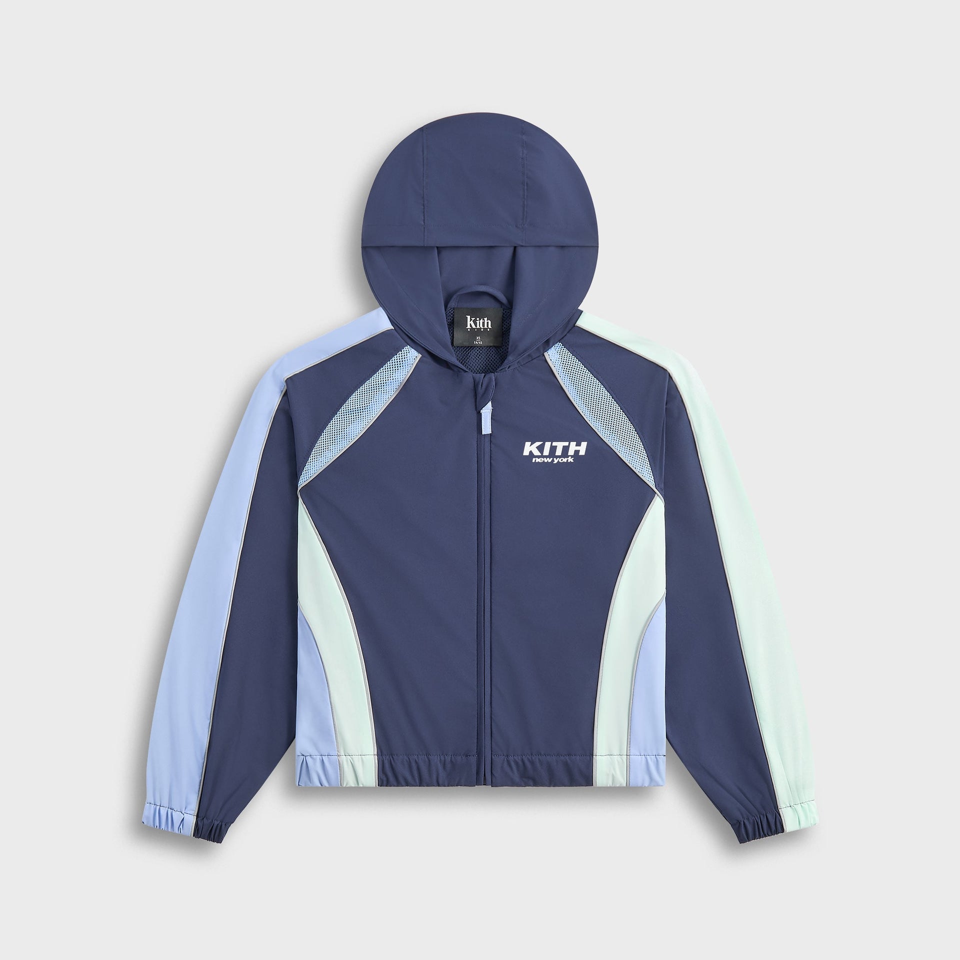 Kith Kids Blocked Hooded Milo Track Jacket - Nocturnal