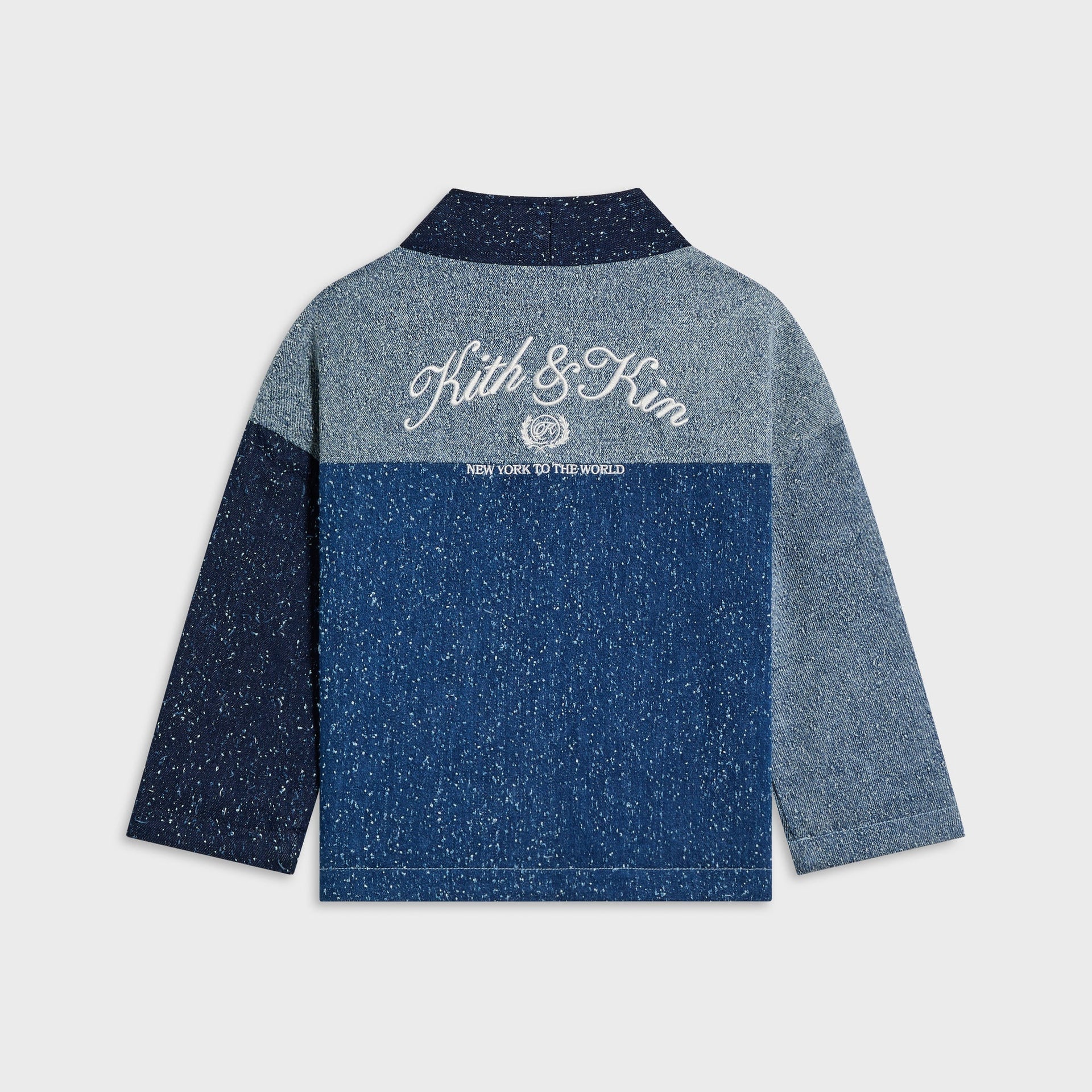 Kith Kids Patchwork Textured Denim Gi Shirt - Indigo - PH