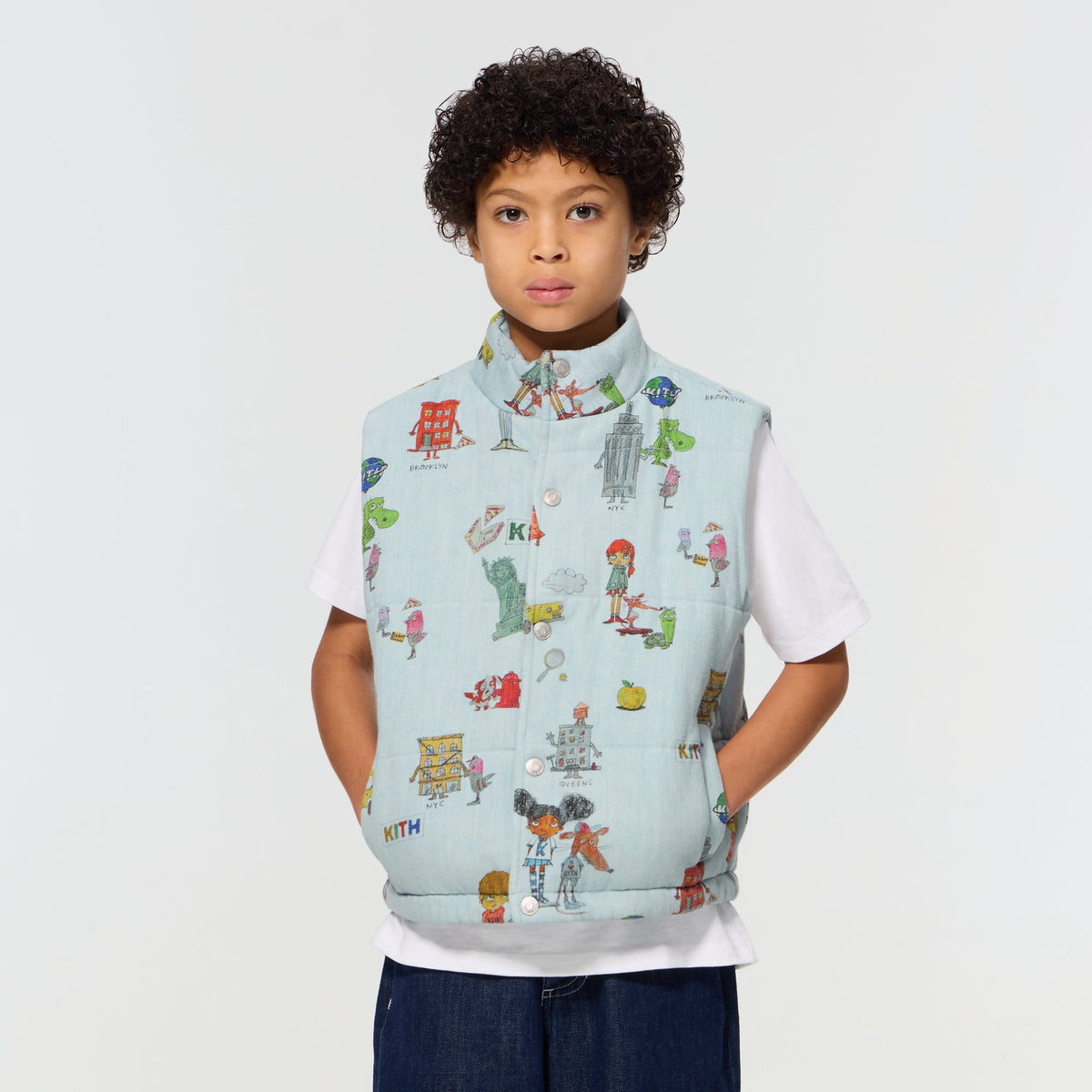 Kith Kids for Matthew Langille Puffer Vest - Polar