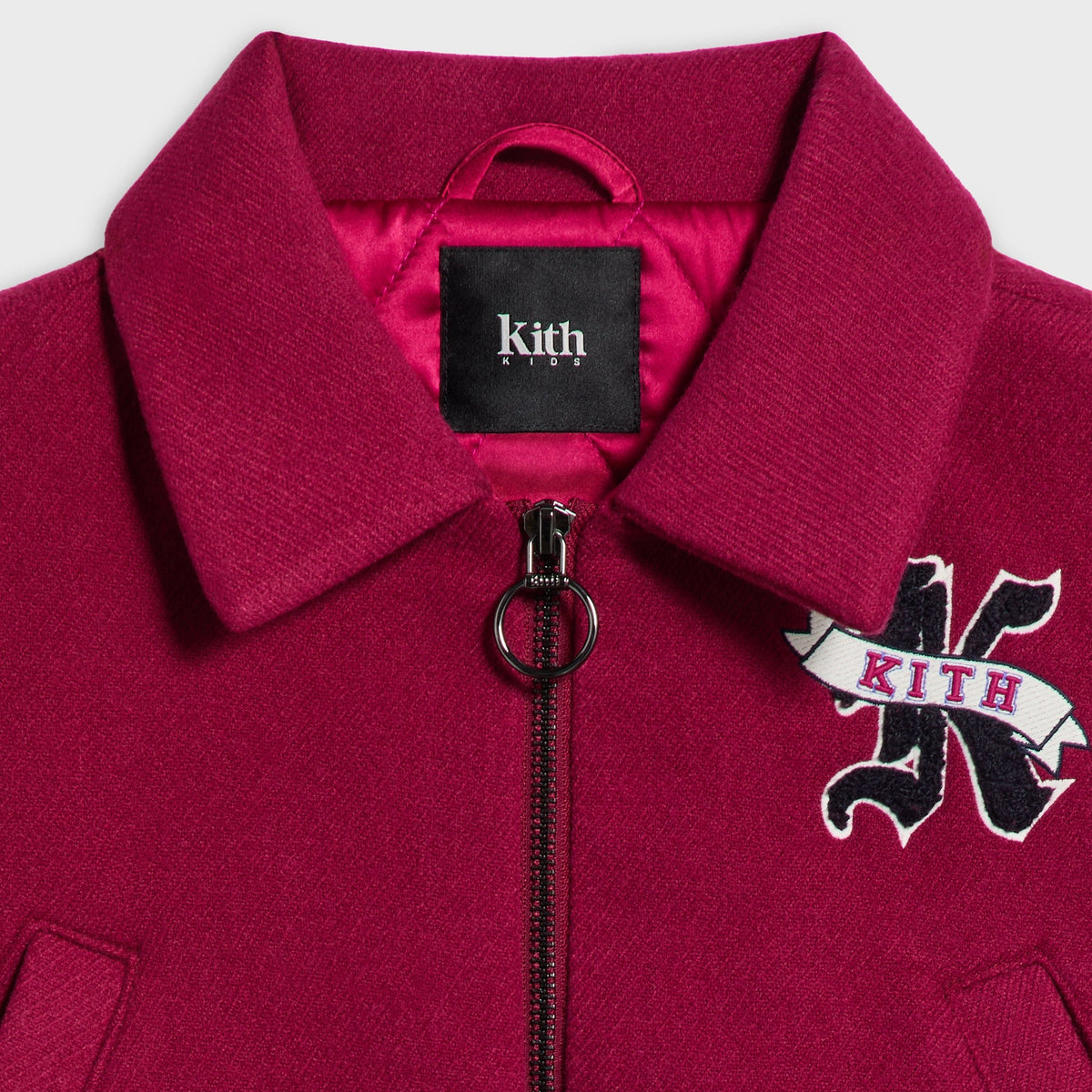 Kith Kids Cropped Varsity Jacket - Noir - PH