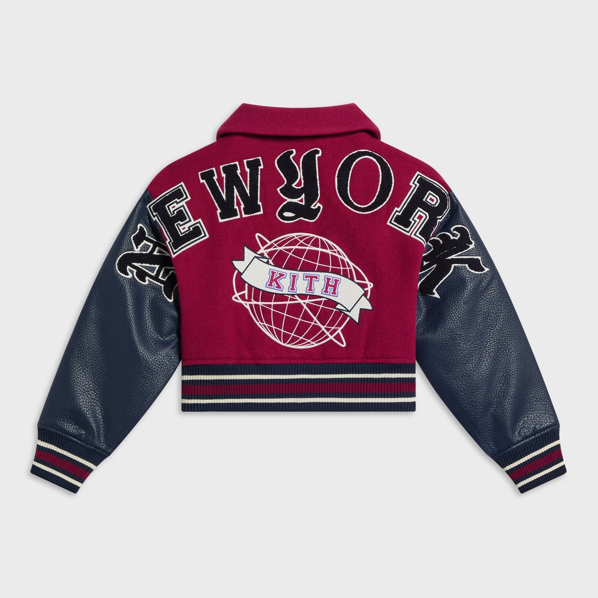 Kith Kids Cropped Varsity Jacket - Noir - PH