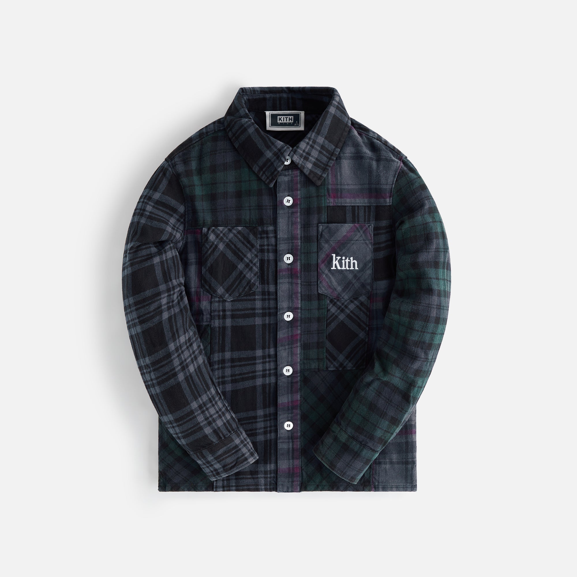 Kith Kids Patchwork Berkeley Shirt - Nocturnal – Kith Europe