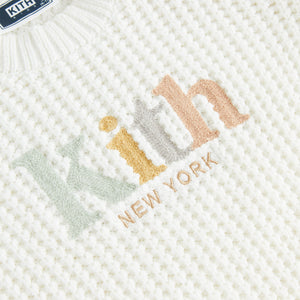 Kith Kids Serif Logo Sweater - Silk
