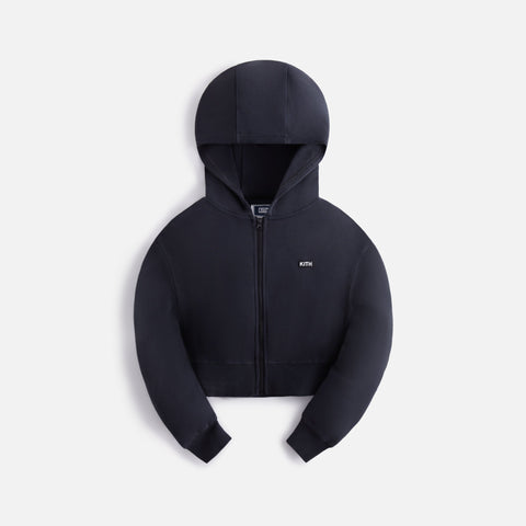 Kith Kids Cropped Fallon Hoodie - Black