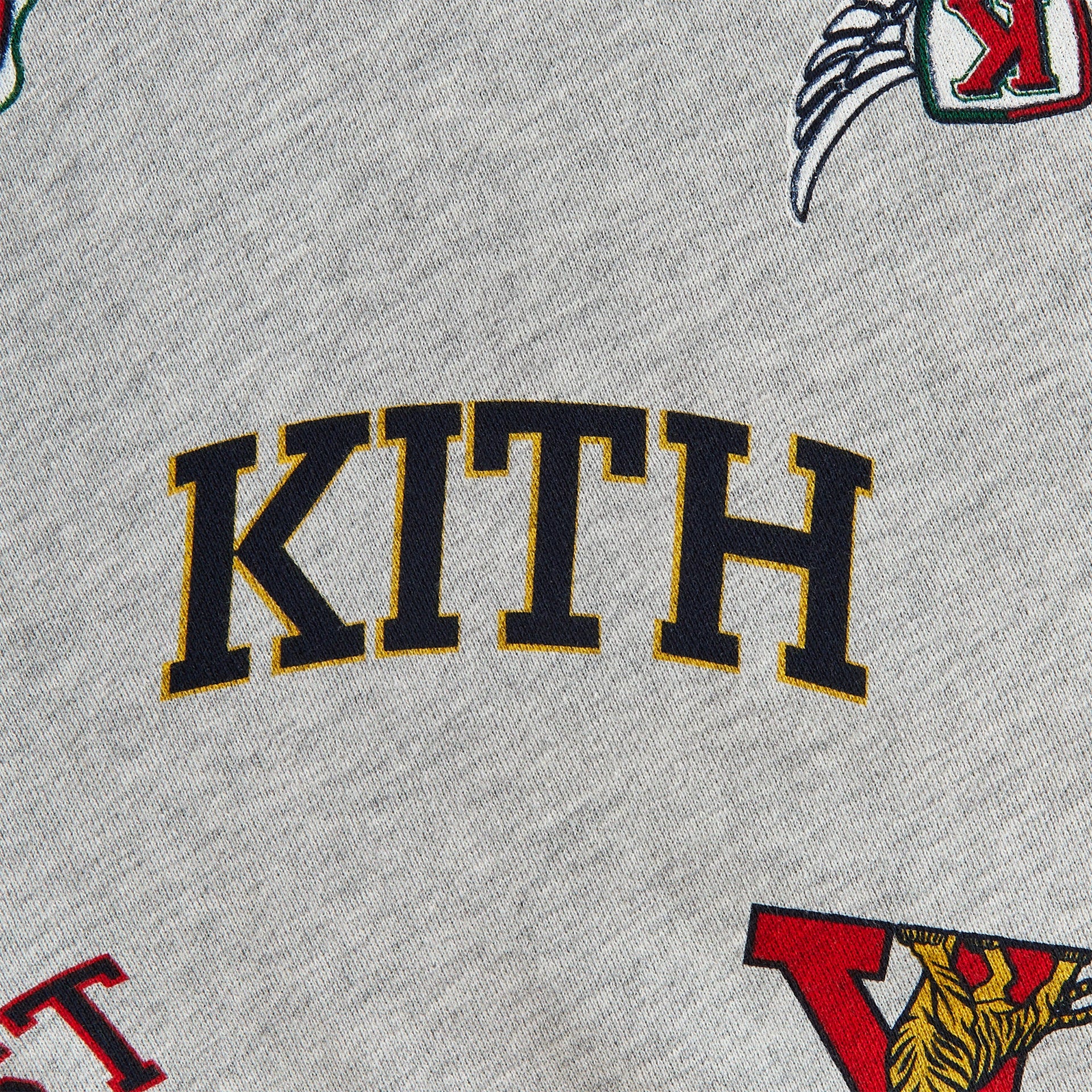 Kith Kids Printed Nelson Crewneck - Light Heather Grey