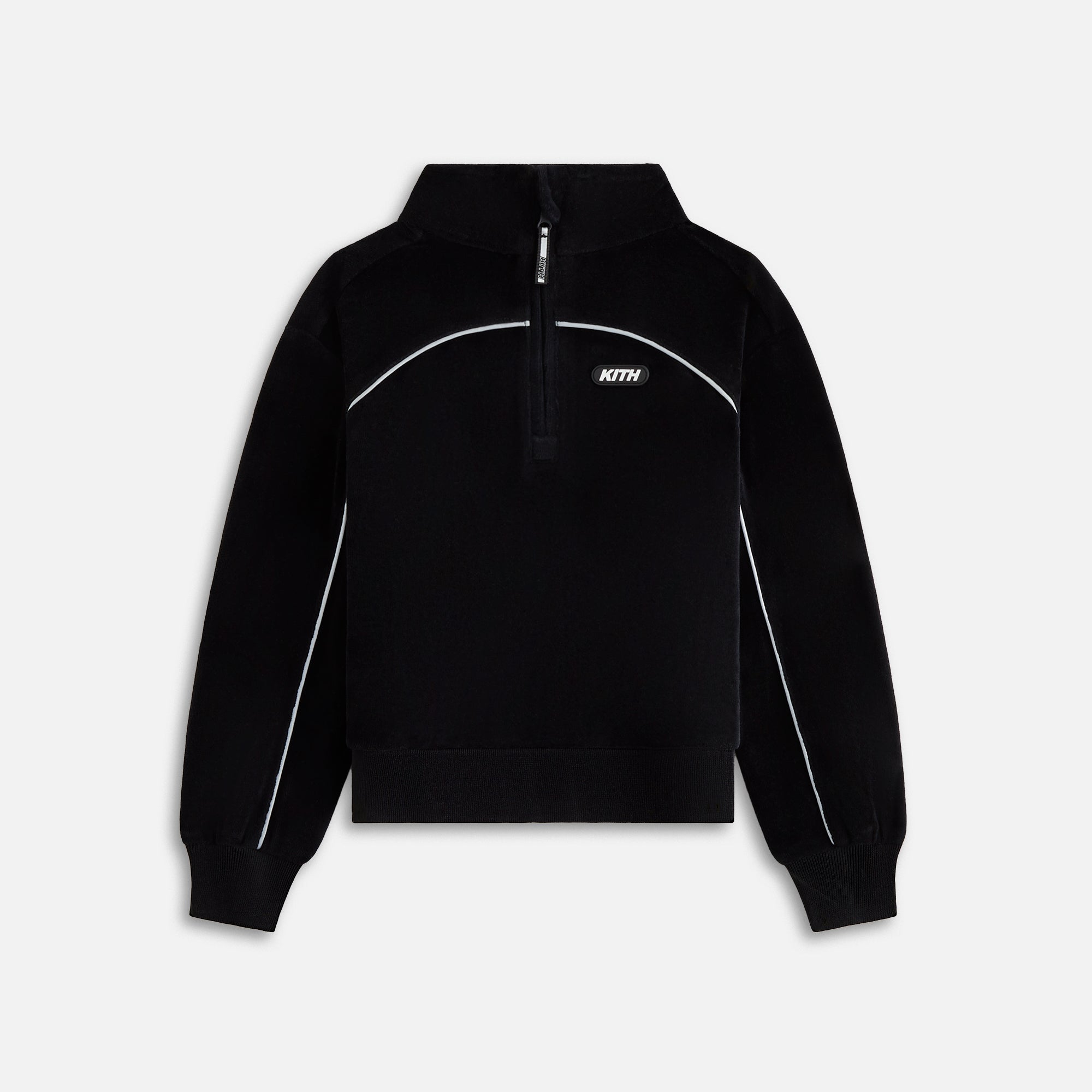 Kith Kids Velour Hunter Quarter Zip - Black – Kith Europe