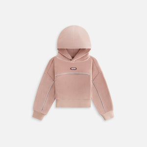 Kith Kids Velour Track Cropped Nelson Hoodie - Morganite