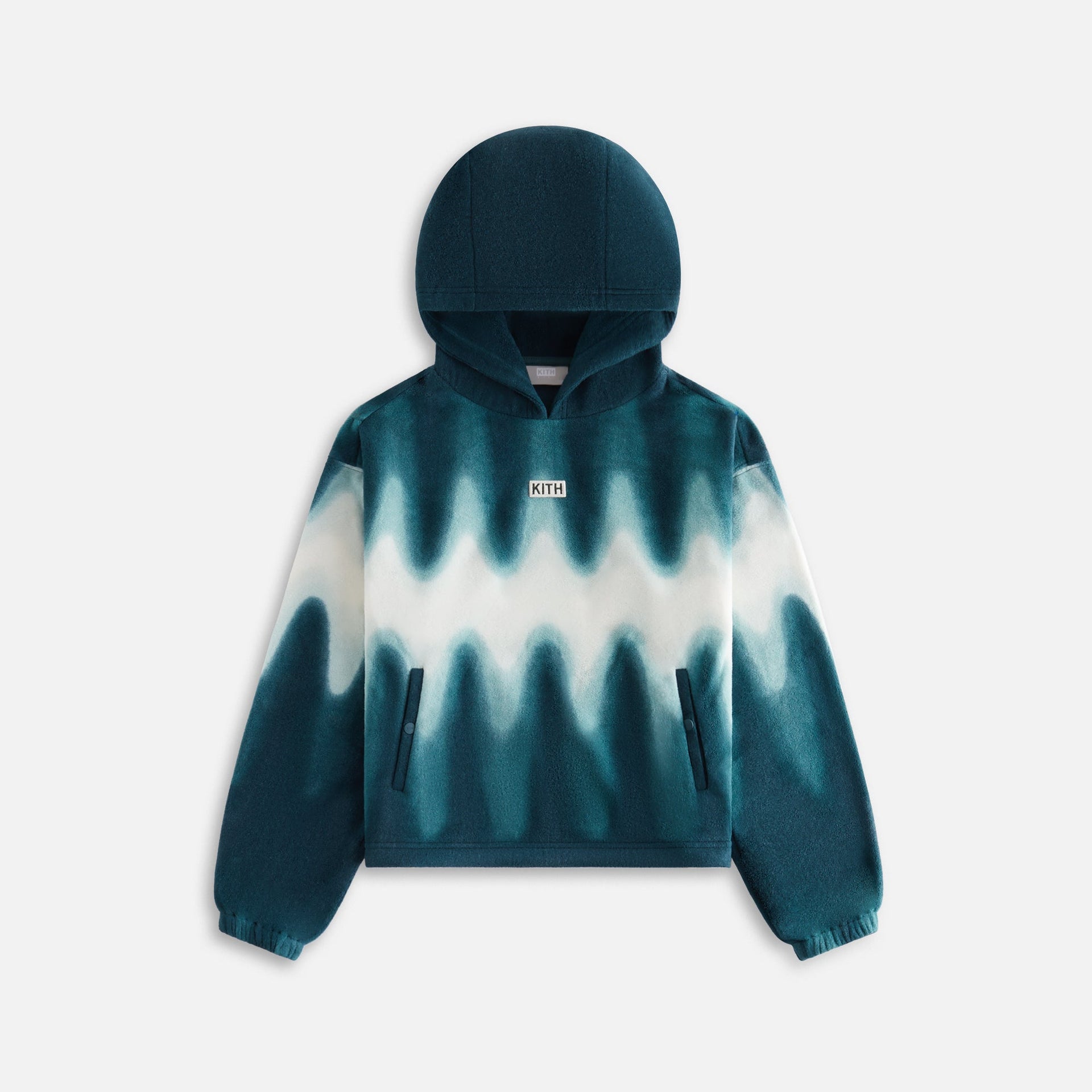 Kith Kids Printed Polar Fleece Hoodie - Chronicle