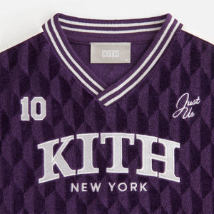 Kith Kids Cropped Velour Soccer Sweatshirt - Sovereign