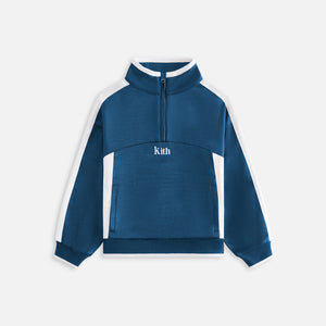 Kith Kids Blocked Satin Track Quarter Zip - Soul