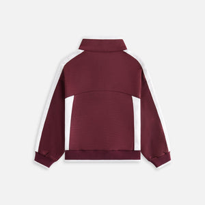 Kith Kids Blocked Satin Track Quarter Zip - Magma