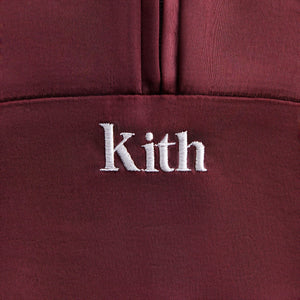 Kith Kids Blocked Satin Track Quarter Zip - Magma