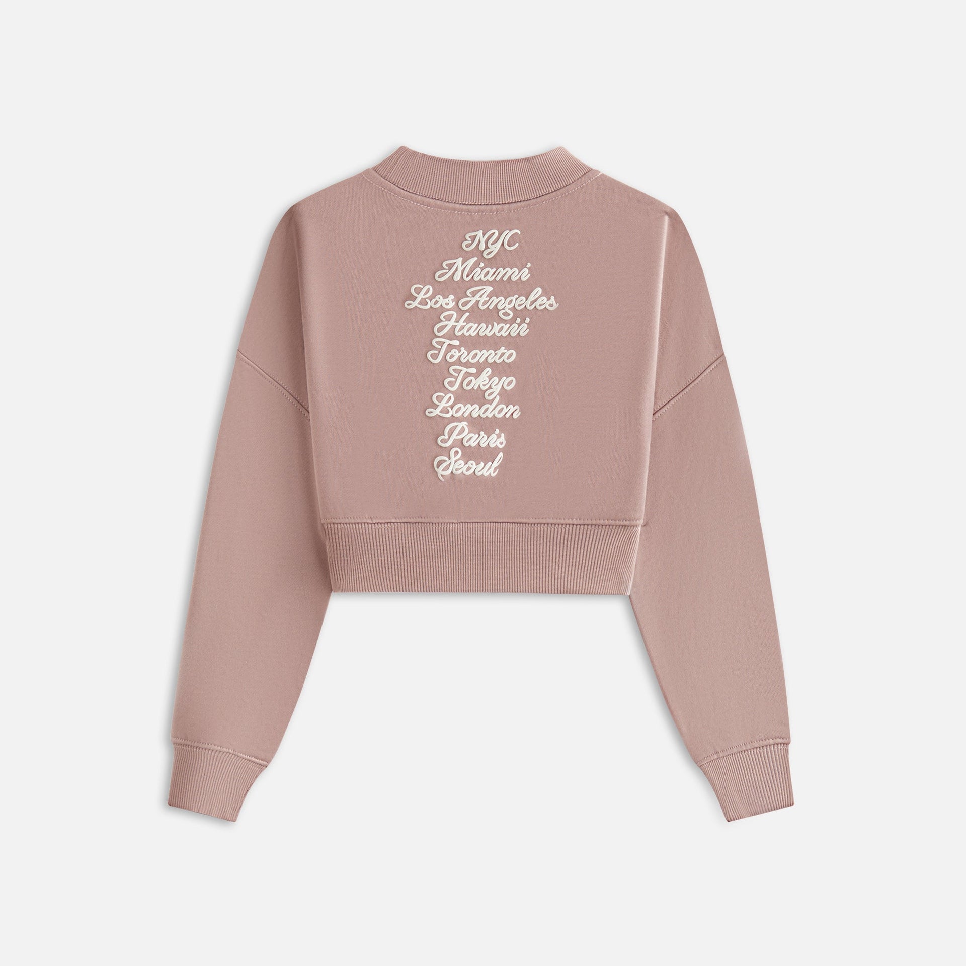 Kith Kids Cropped Crewneck - Dusty Mauve