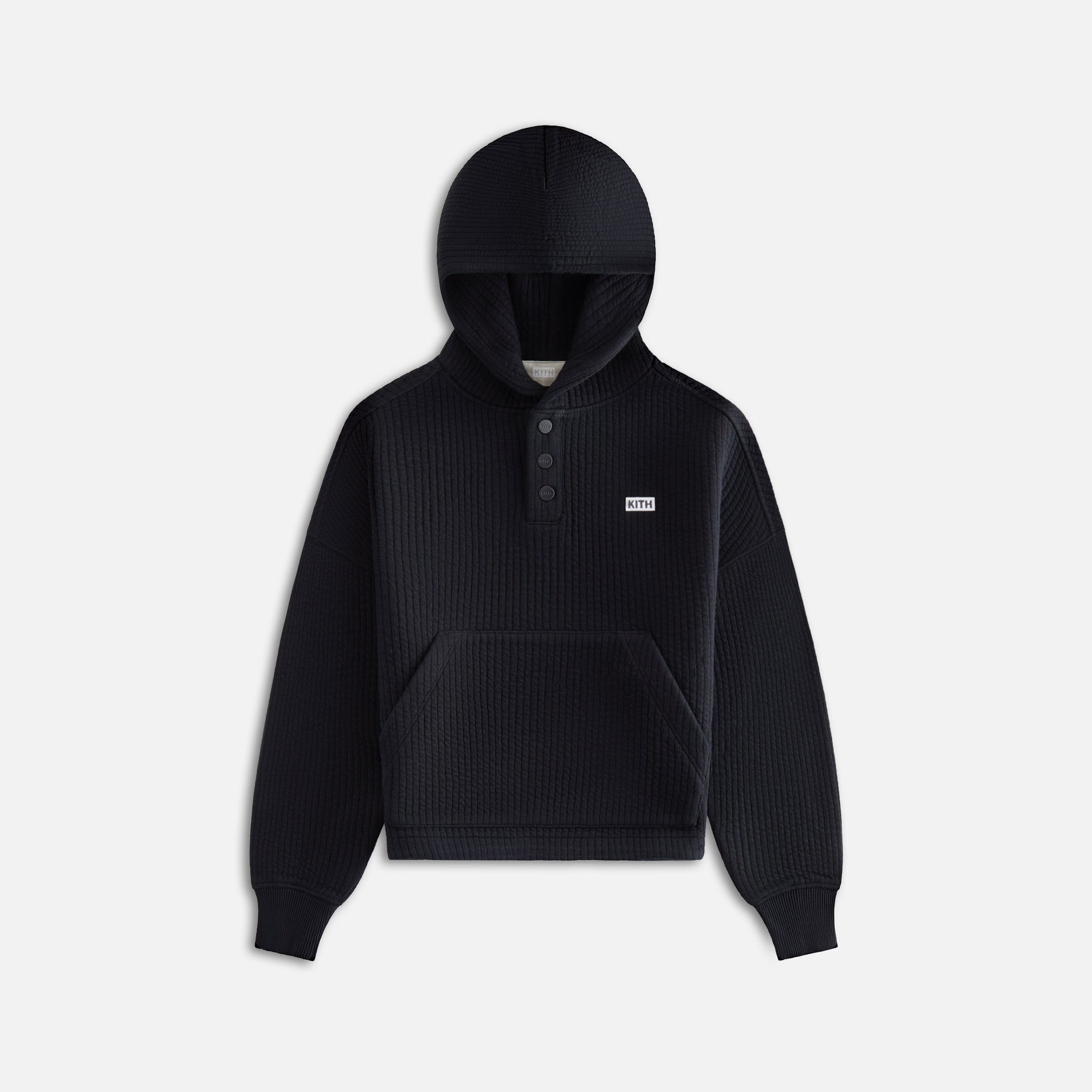 Kith Kids Quilted Harrison Hoodie Black Kith Europe