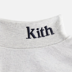 Kith Kids Classic Long Sleeve Mock Neck Tee - Light Heather Grey