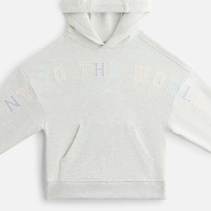 Kith Kids New York to the World Hoodie - Light Heather Grey