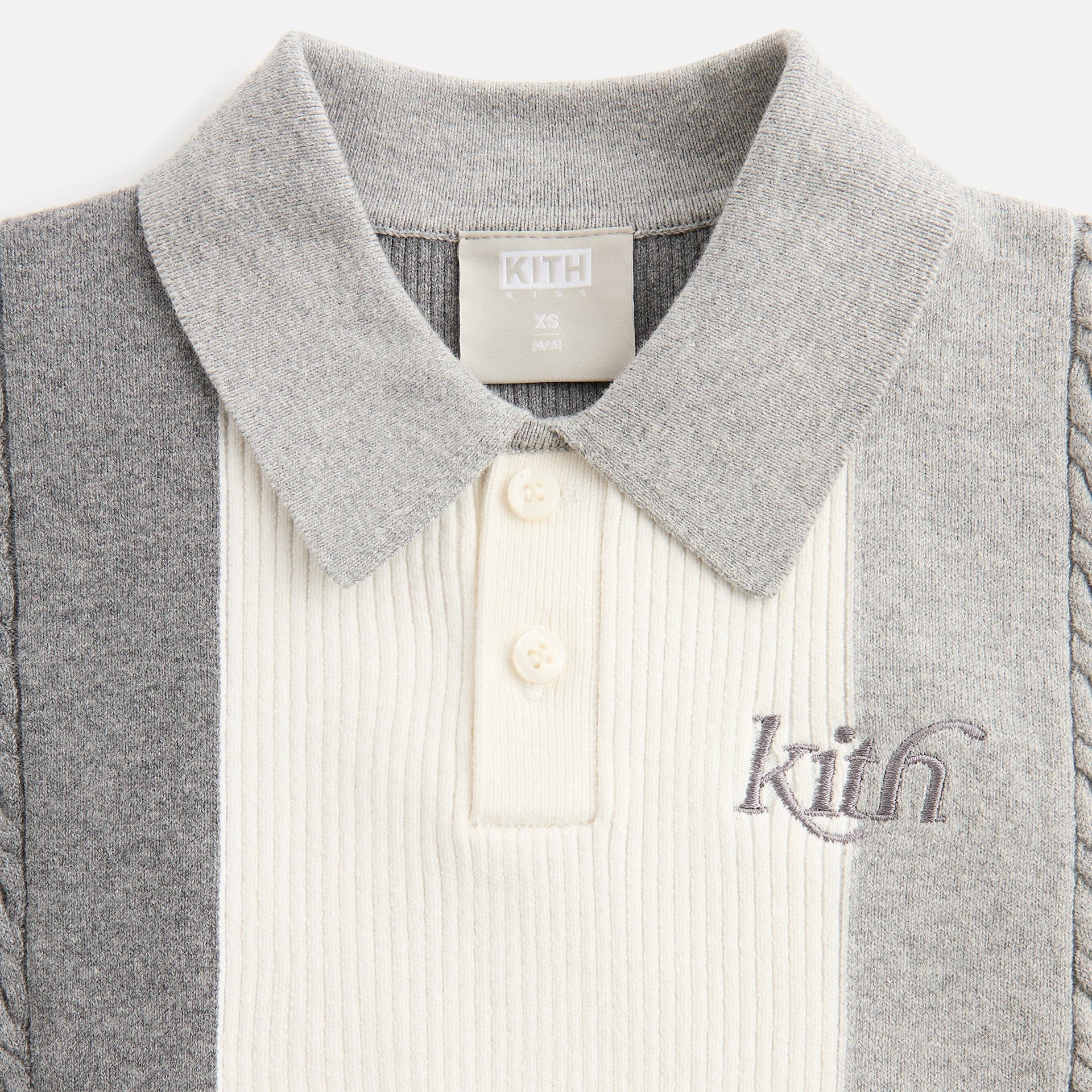 Kith Kids Tilden Polo - Heather Grey