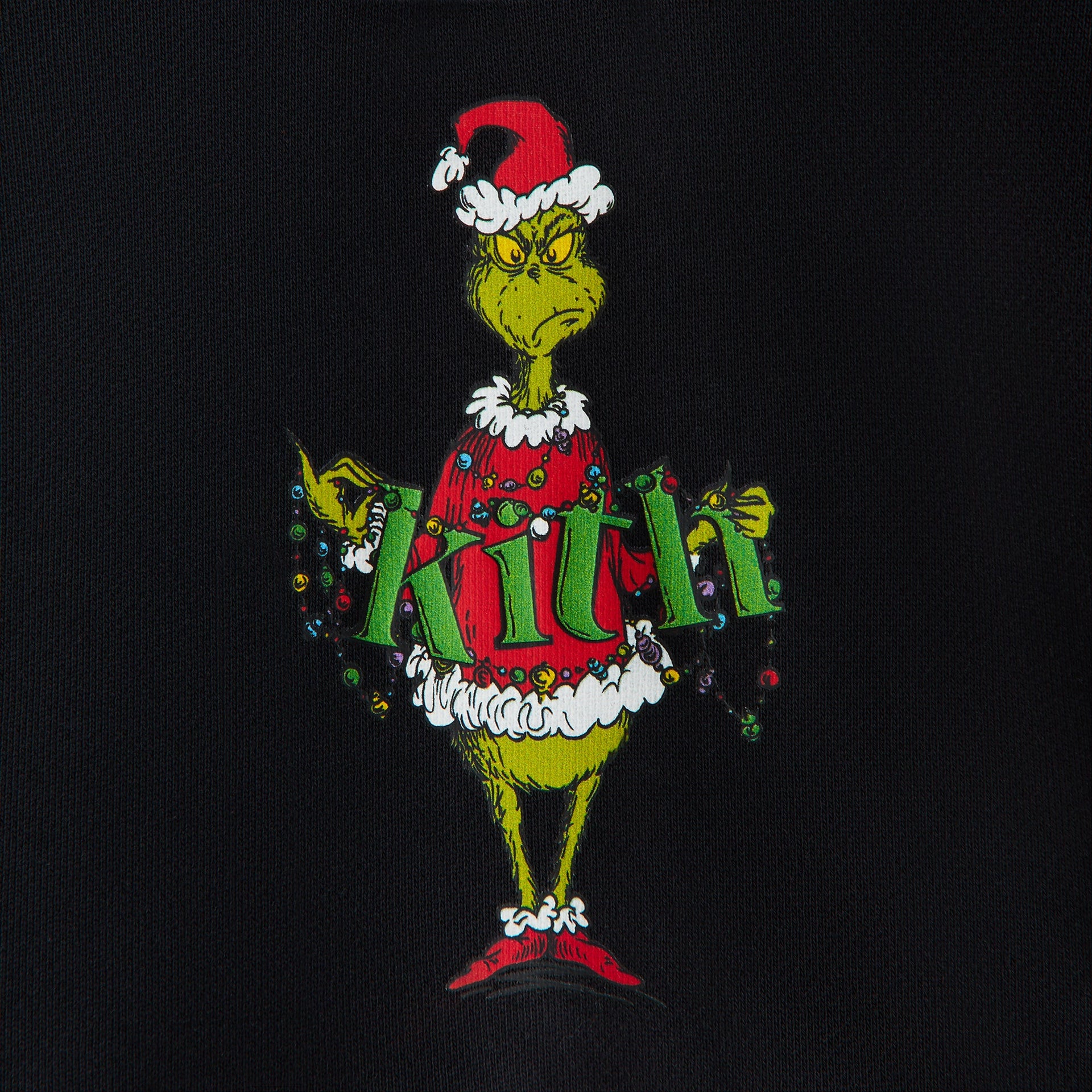 Kith Kids for The Grinch Ornament Williams Hoodie - Black