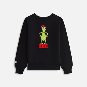 Kith Kids for The Grinch Classic Standing Logo Crewneck - Black