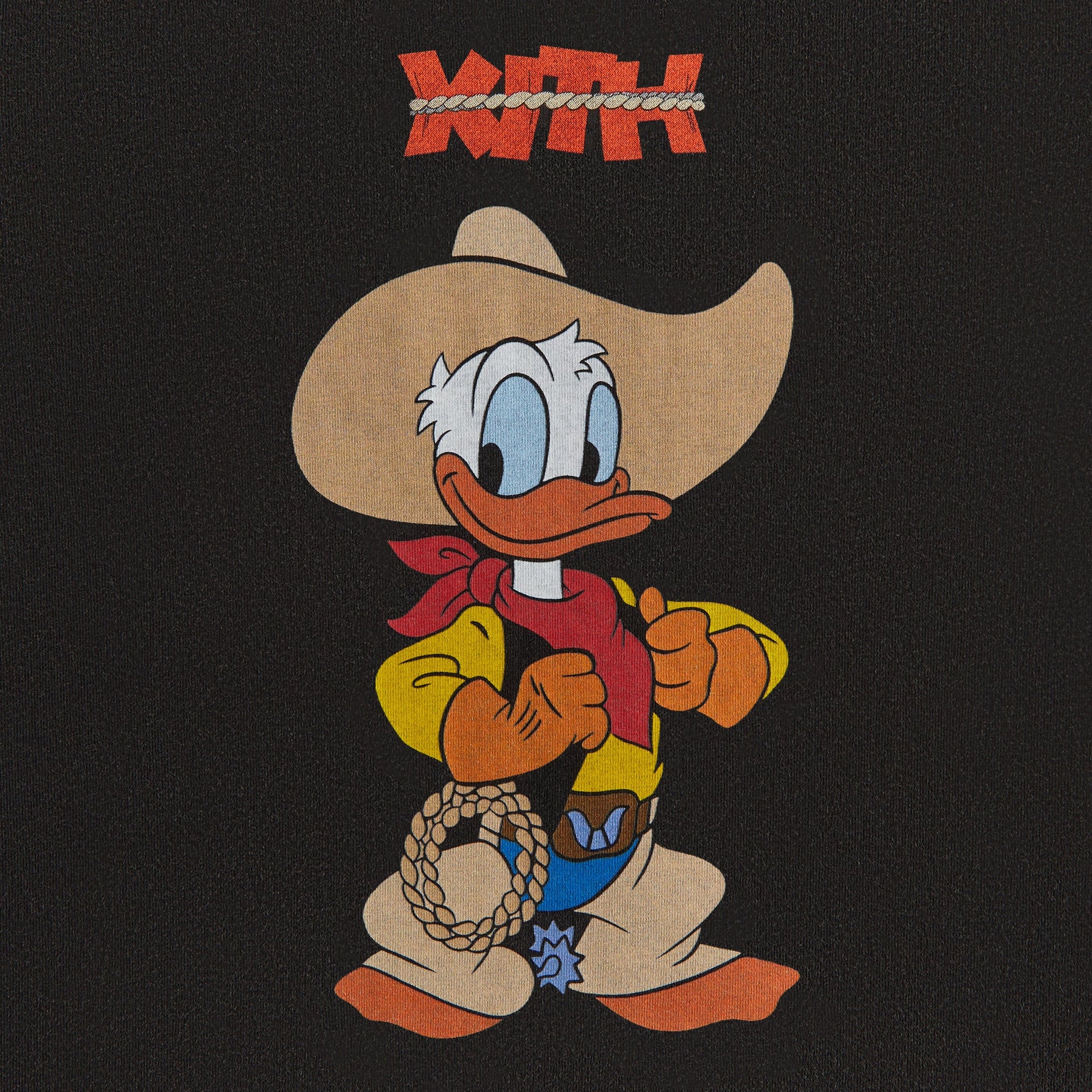 Disney | Kith Kids for Donald Duck Cowboy Vintage Tee - Black