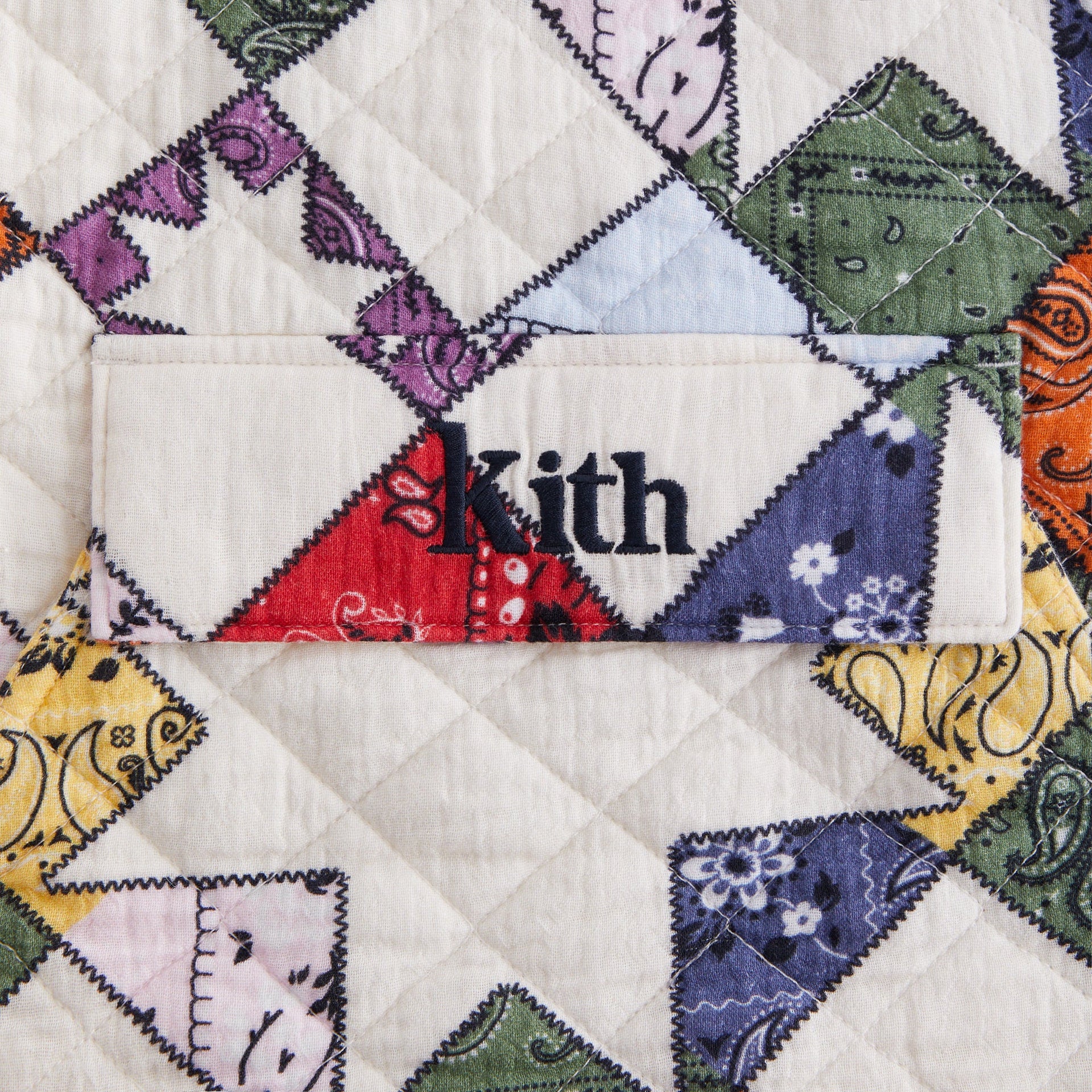 Kith Kids Quilted Patchwork Harrison Pullover - Sandrift