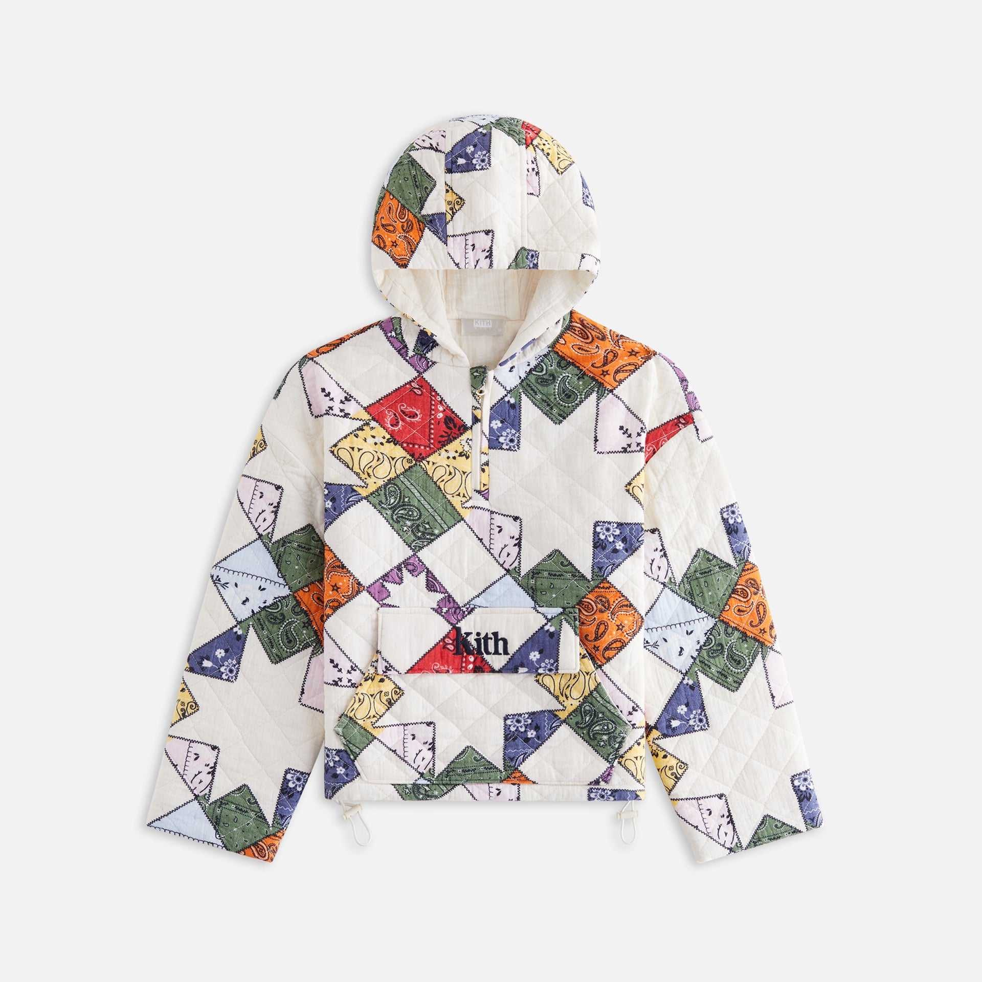 Kith Kids Quilted Patchwork Harrison Pullover - Sandrift